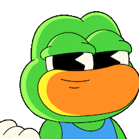 Think Big Brain Sticker by Franky The Frog