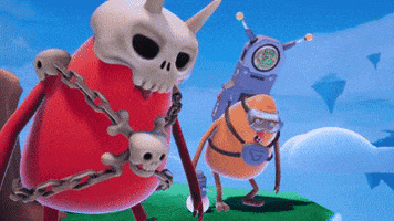 video game stare GIF