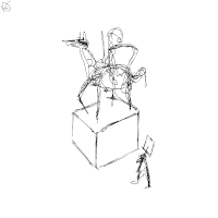 KarlJahnke 2d protest looping statue GIF