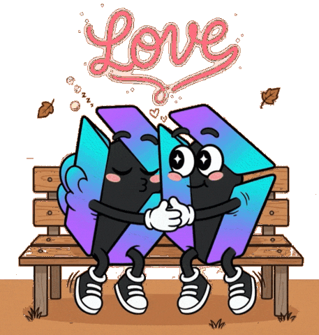 Fall In Love Friends Sticker by IDX Solana