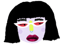 Girl Sticker Sticker by Alie jackson