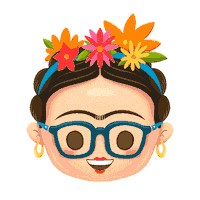 Frida Kahlo Art Sticker by ¡Ay Güey!