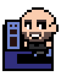 Pixel Running Sticker