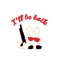 yuyamoriwaki rabbit illbeback ターミネーター Sticker