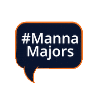 mannauniversity blue college orange university Sticker