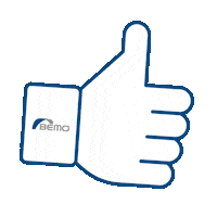 BEMOsystems bemo bemosystems bemo systems bemo thumbs up Sticker