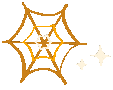 Spider Web Halloween Sticker