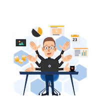 Office Bee Sticker by herzog.marketing