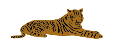 Tiger Chillin Sticker by Bread & Butter Club