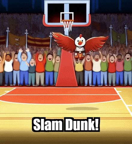 Slam Dunk Basketball GIF by Zorooster