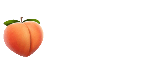 Peach Squat Sticker by AYBL