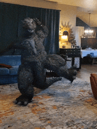 real_goji kpop demon hunters saja boys soda pop godzilla meme GIF
