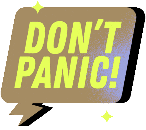 Ufo Panic Sticker