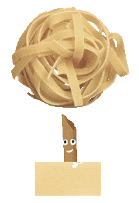 alb-gold food pasta ciao winken Sticker