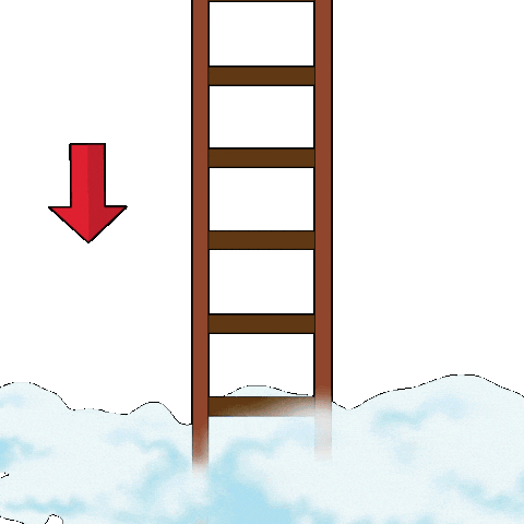 Going Down Crypto Sticker by Pudgy Penguins