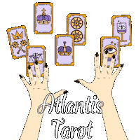 atlantistarot tarot atlantis tarot atlantistarot Sticker