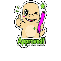 Cute Dinosaur Yes Sticker by Wacky Rogues