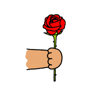 saintrue rose saint rue saintrue Sticker