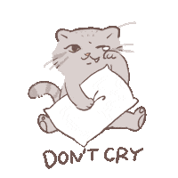 Itori6237 cat cry dontcry numako Sticker