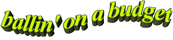 ballin on a budget Sticker by AnimatedText