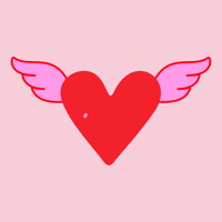 Love You Heart GIF by bymartioska
