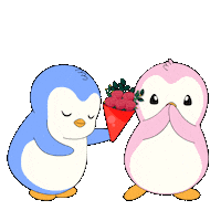 I Love You Flowers Sticker by Pudgy Penguins