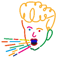 Illustration Man Sticker by brnrd