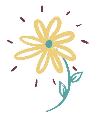 CReneeArt flower spring flowers yellow flower Sticker