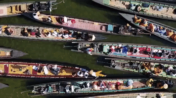 Demonstrators Hold 'Floating Protest' on Myanmar's Inle Lake