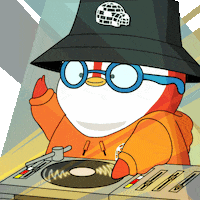Volume Up Dance GIF by Pudgy Penguins