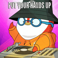 Volume Up Dance GIF by Pudgy Penguins