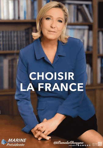 Marine Le Pen Pamela Chougne GIF