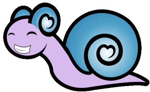 Yumieps giphyupload happy giphycreatortest snail Sticker