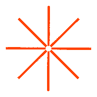 Asterisk Sticker by Multilem