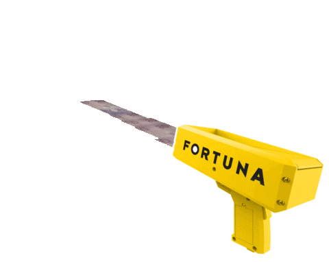fortunapl giphyupload fortuna typer moneygun Sticker