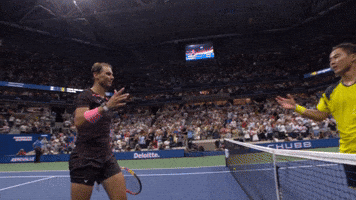Rinky Hijikata and Rafael Nadal