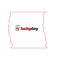 luckydogvolleyball  Sticker