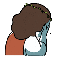 strawtree no sad jesus god Sticker