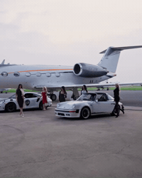 Private Jet Porsche GIF