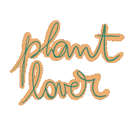 Plants Calligraphy Sticker