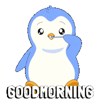 Getting Ready Good Morning Sticker by Pudgy Penguins