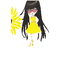 Dress Up Long Hair Sticker by A Reason To Feel