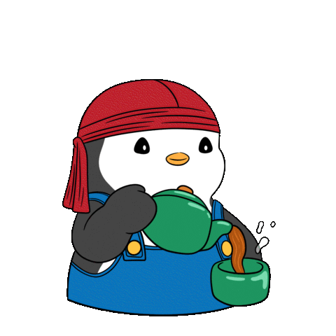 Chinese Tea Sticker by Pudgy Penguins