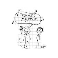 EgonForever pommes egonforever egon forever andre lux Sticker