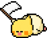 Tired Pixel Sticker