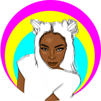 nitimueth hair flowers bloom black woman GIF