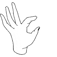 hand ok Sticker by Ilze Ance