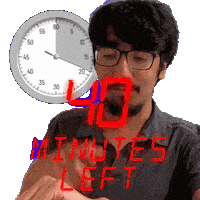 40 Minutes Sticker