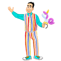 Happy Unicorn Sticker by De Ballonvouwer