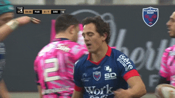 high five fc grenoble GIF by FCG Rugby